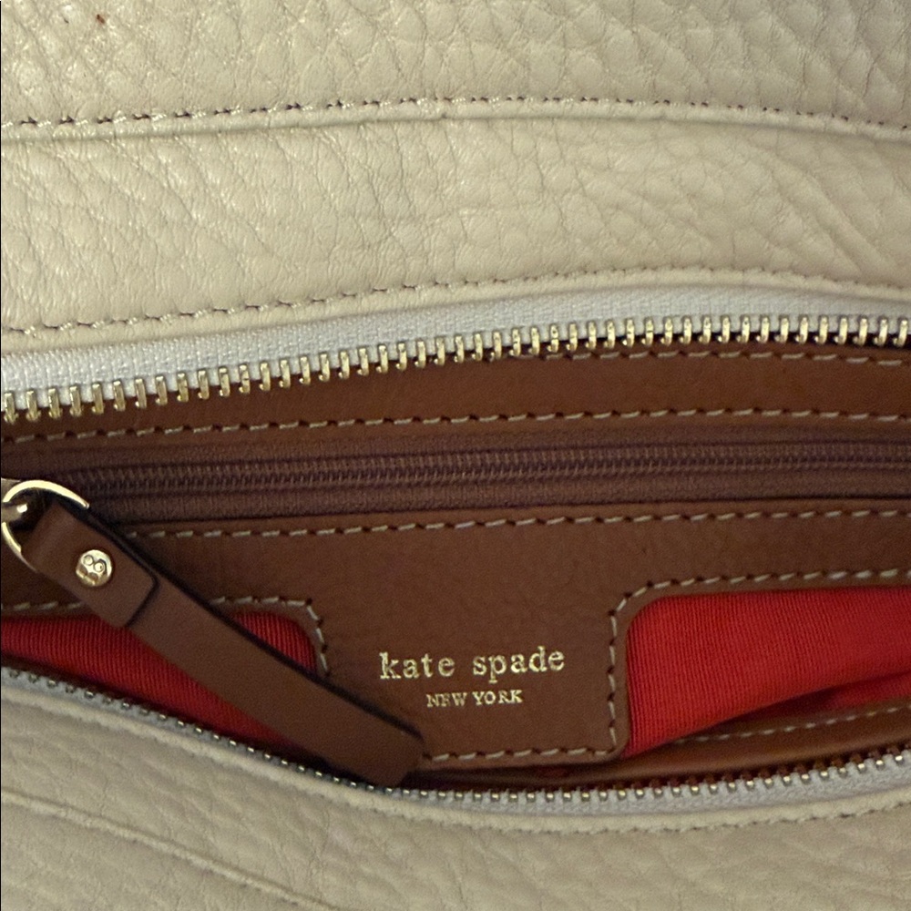 Kate Spade New York Cream Pebbled Leather Small Satchel Bag - Picture 7 of 7